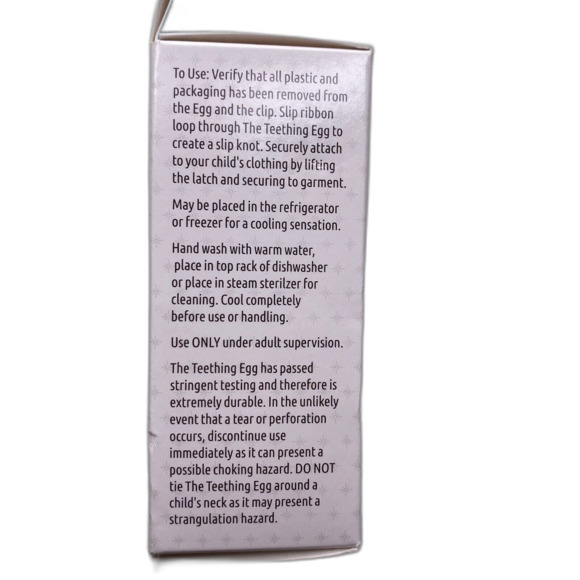 The Teething Egg Baby Girl Pink Teether - BPA Free - Made in the USA - Picture 2 of 2